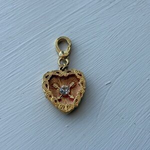 Y2K Juicy Couture Heart with Arrows Cross Charm Bracelet